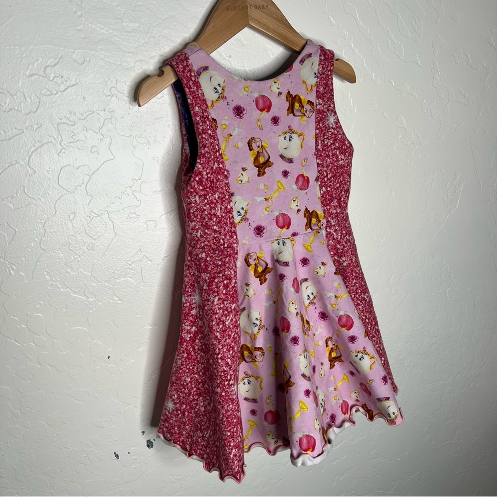 Beauty & the Beast / Dr Who Reversible Dress handmade Shop NO TAG size 5/6? - Picture 4 of 10